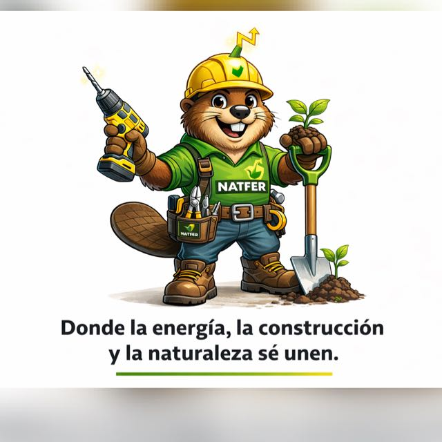 Mascota Oficial de Natfer SpA - Energía, Construcción y Naturaleza