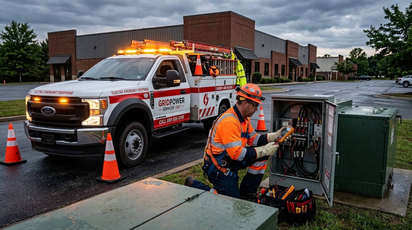 Atención de Emergencias Eléctricas 24/7 - Cuadrilla Técnica Móvil Natfer SpA